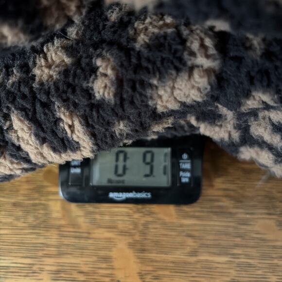 Koolaburra By Ugg Women's Leopard Fleece 1/4 Zip XS Teddy Bear Cozy Warm Winter - Picture 12 of 12